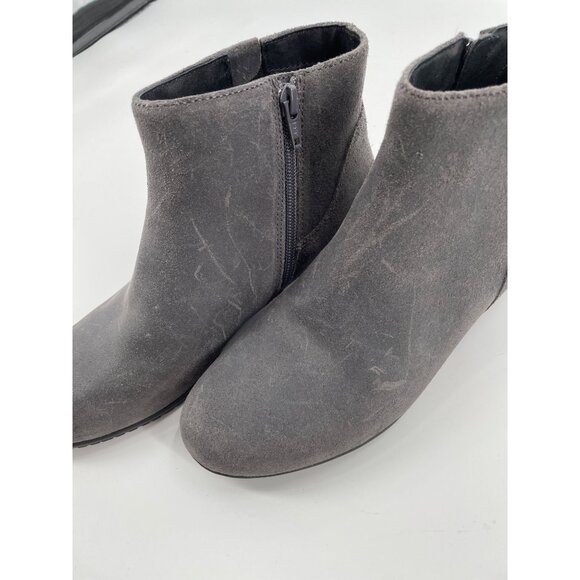 Abeo Melanie A-Line Womens Heeled Side Zip Ankle Boots Size 7.5 Leather Comfort - Picture 5 of 8